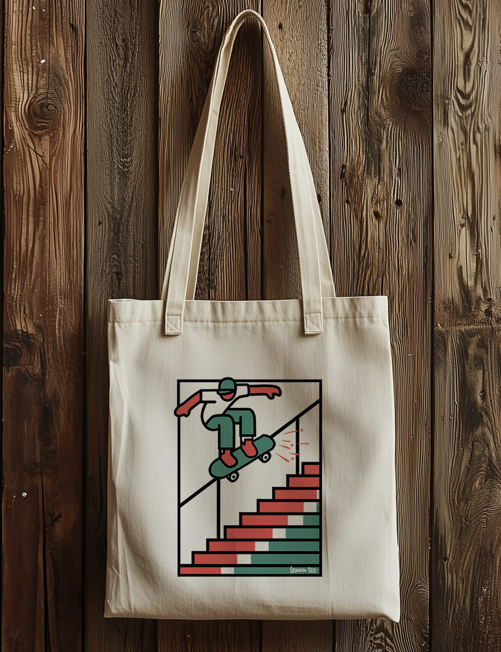 Bolsa de asas largas. Grind Lemon tee. L 122