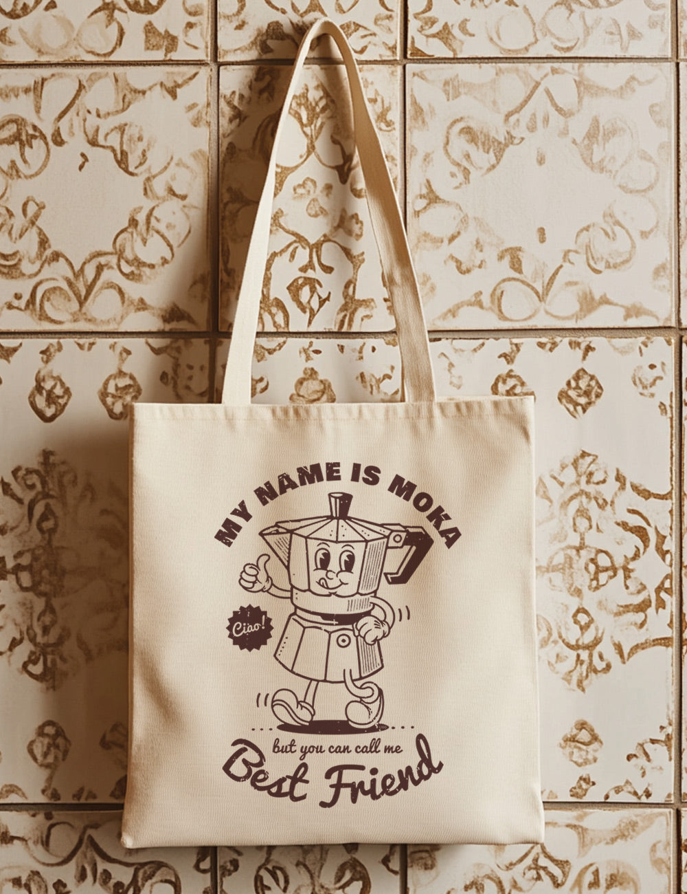 Bolsa de asas largas. My name is Moka. L 100