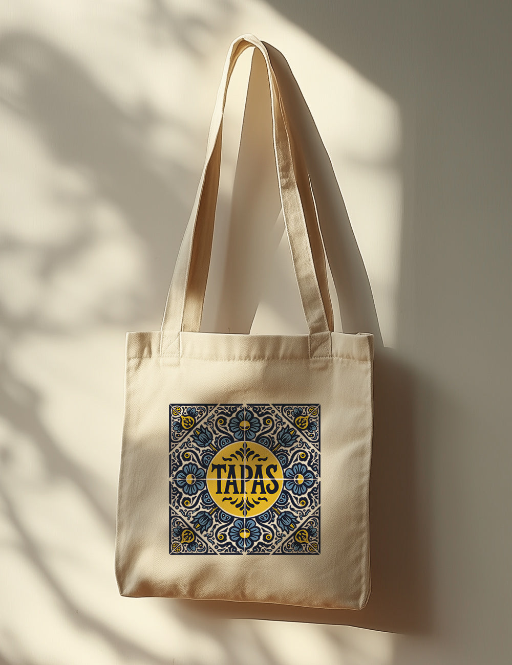 Bolsa de asas largas. Tapas. L 120