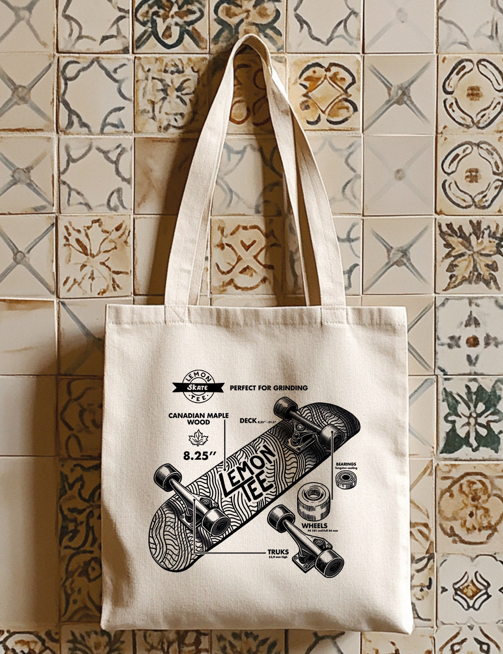 Bolsa de asas largas. Grinding Lemon tee. L 149