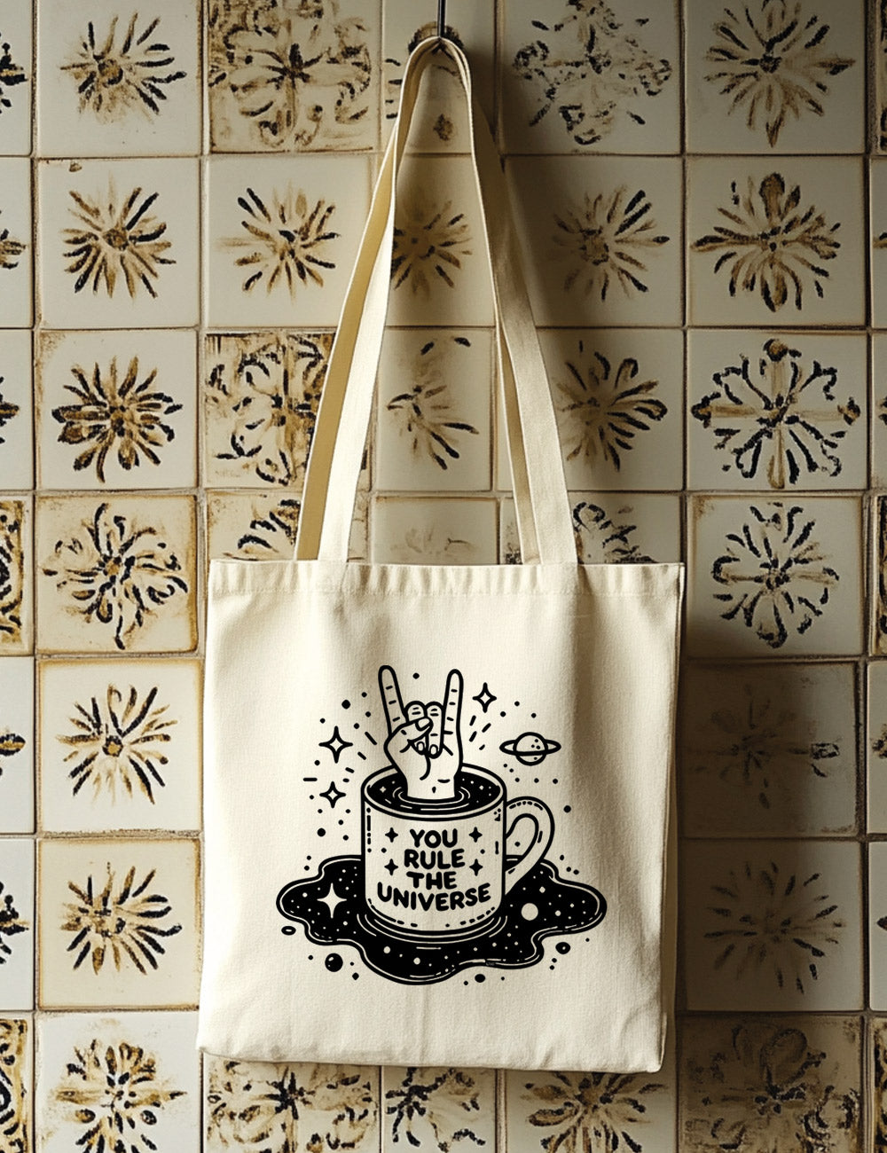 Bolsa de asas largas. You rule the universe. L 150