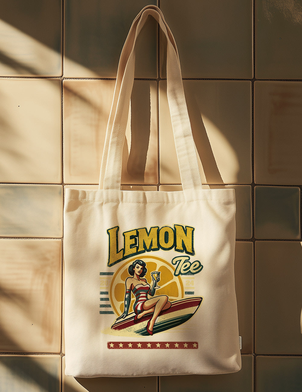 Bolsa de asas largas. Pinup Lemon. L 153