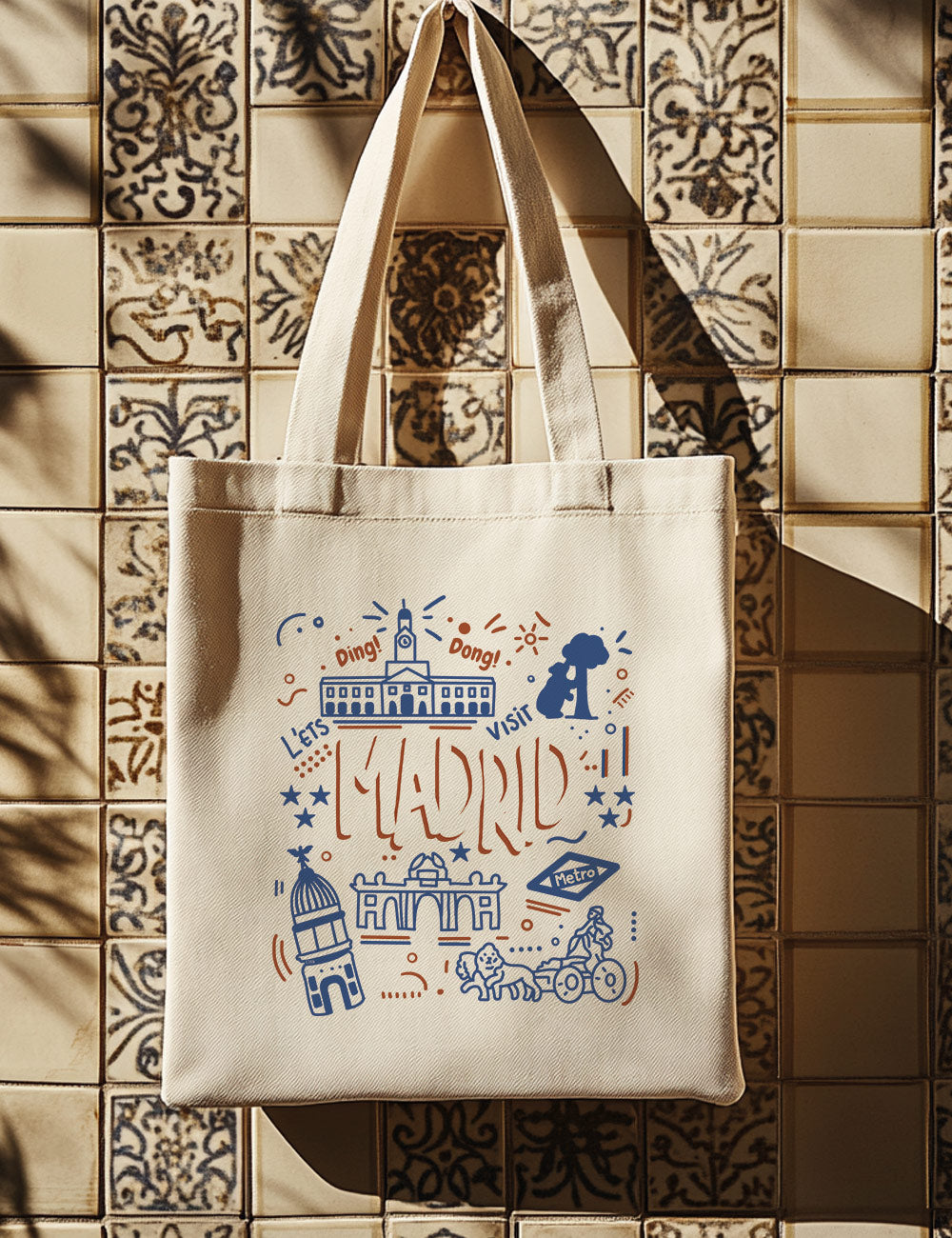 Bolsa de asas largas. Visit Madrid Lemon tee. L 159