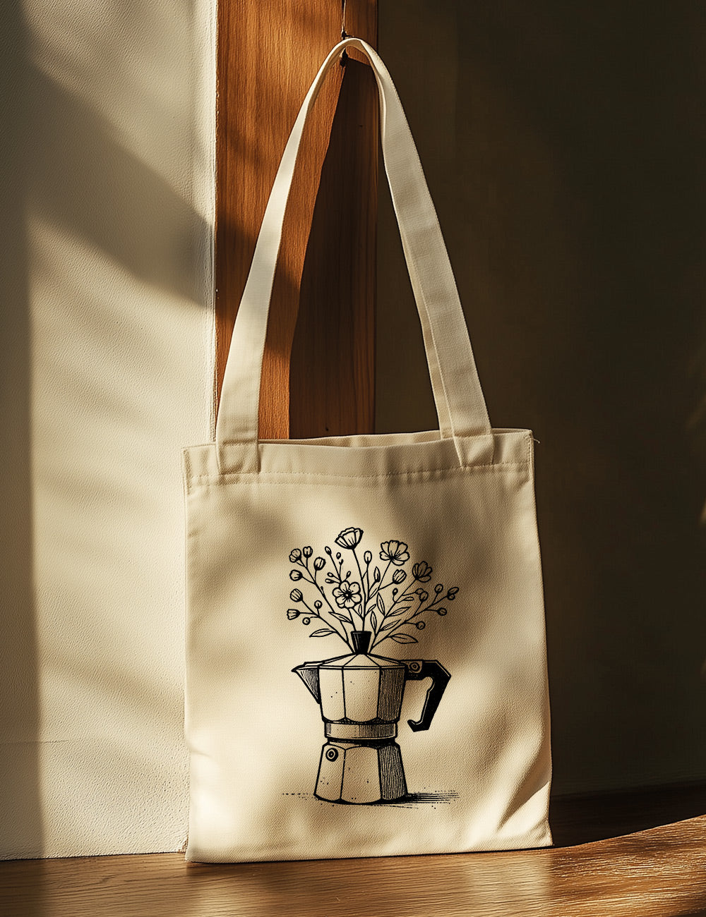 Bolsa de asas largas. Coffee Flower. L 168