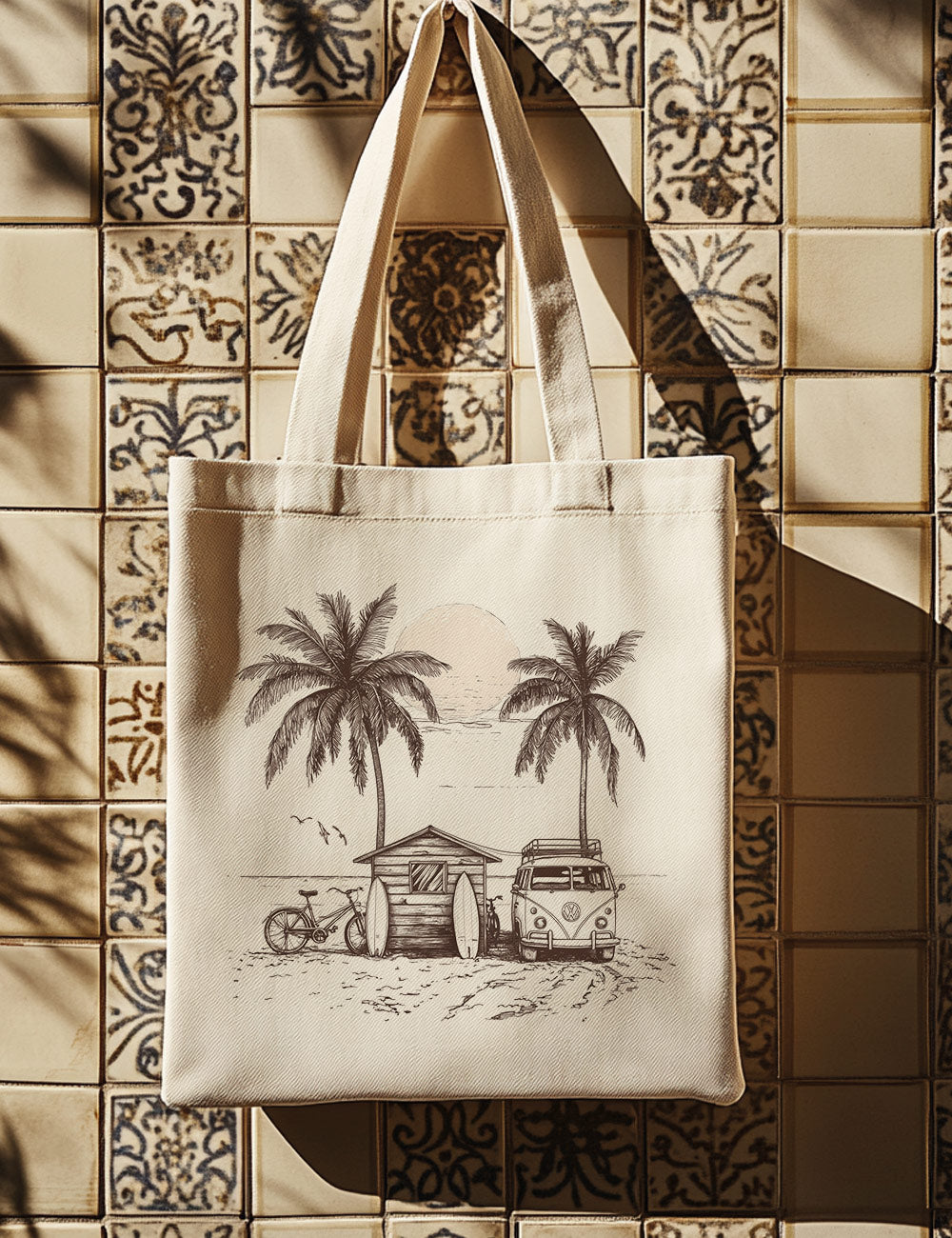 Bolsa de asas largas. Surf & Chill. L 17