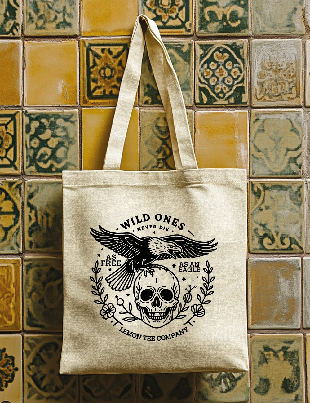 Bolsa de asas largas. Wild ones. L 179