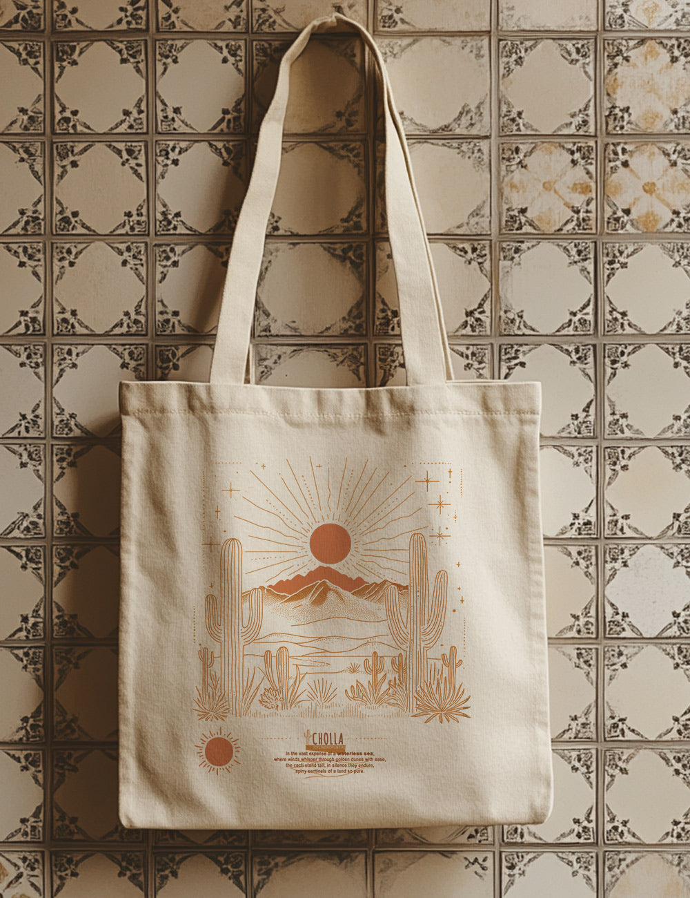 Bolsa de asas largas. Cholla. L 18
