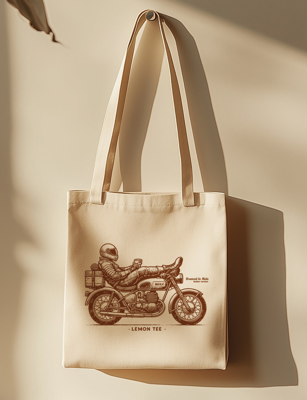 Bolsa de asas largas. Brewed to ride. L 194