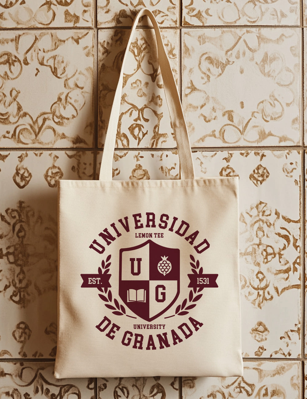 Bolsa de asas largas. Universidad de Granada. L 204