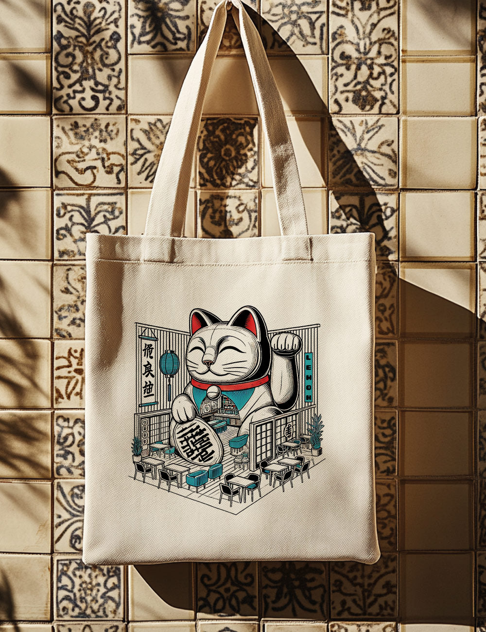 Bolsa de asas largas. Lucky Restaurant. L 205