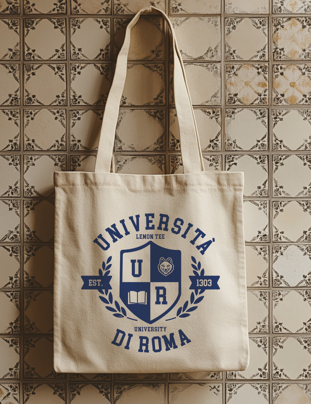 Bolsa de asas largas. Universia di Roma. L 209