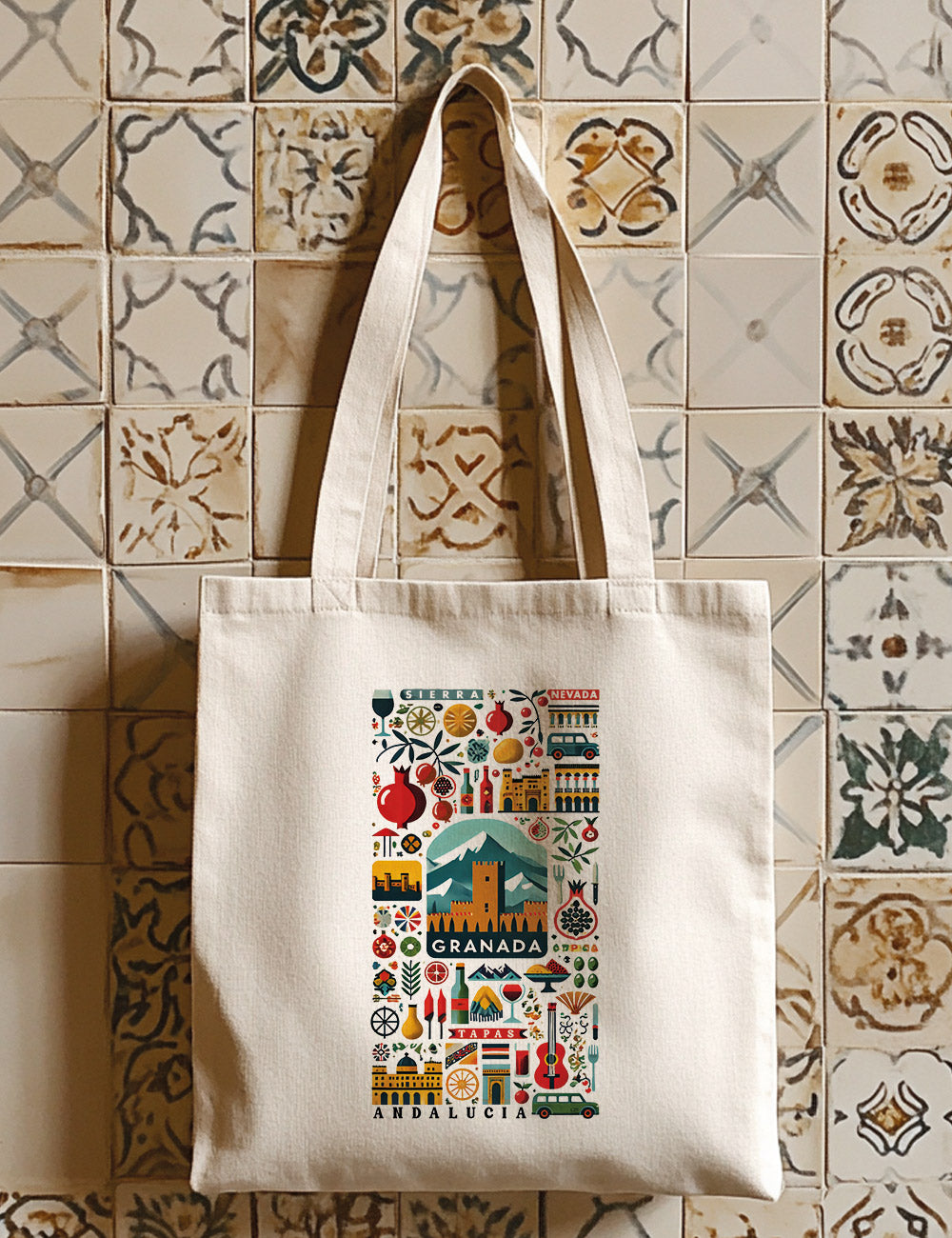 Bolsa de asas largas. Granada Icons. L 211