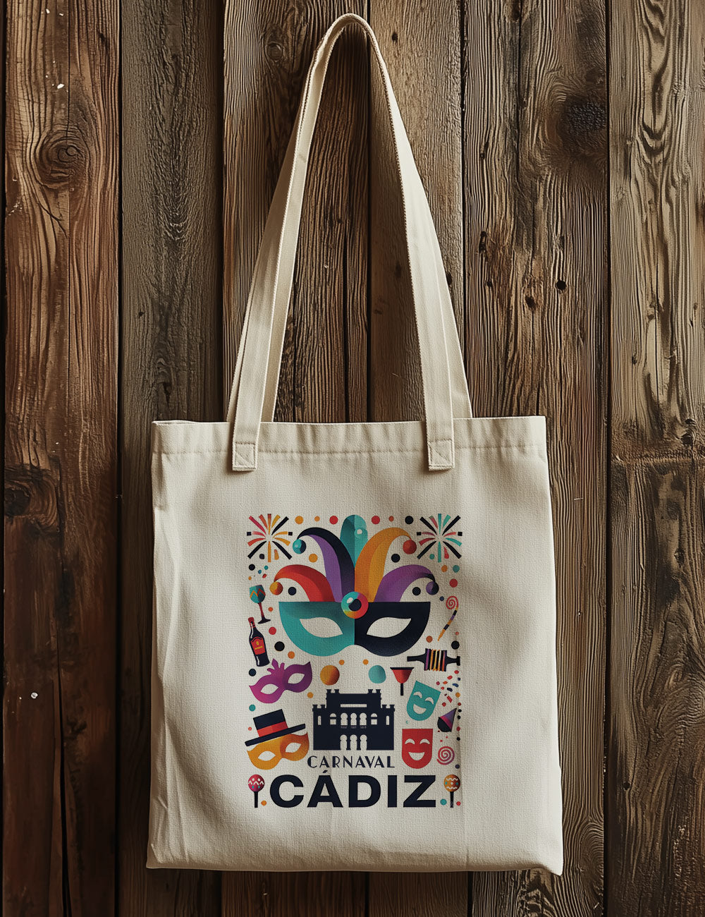 Bolsa de asas largas. Carnaval Cádiz. L 252