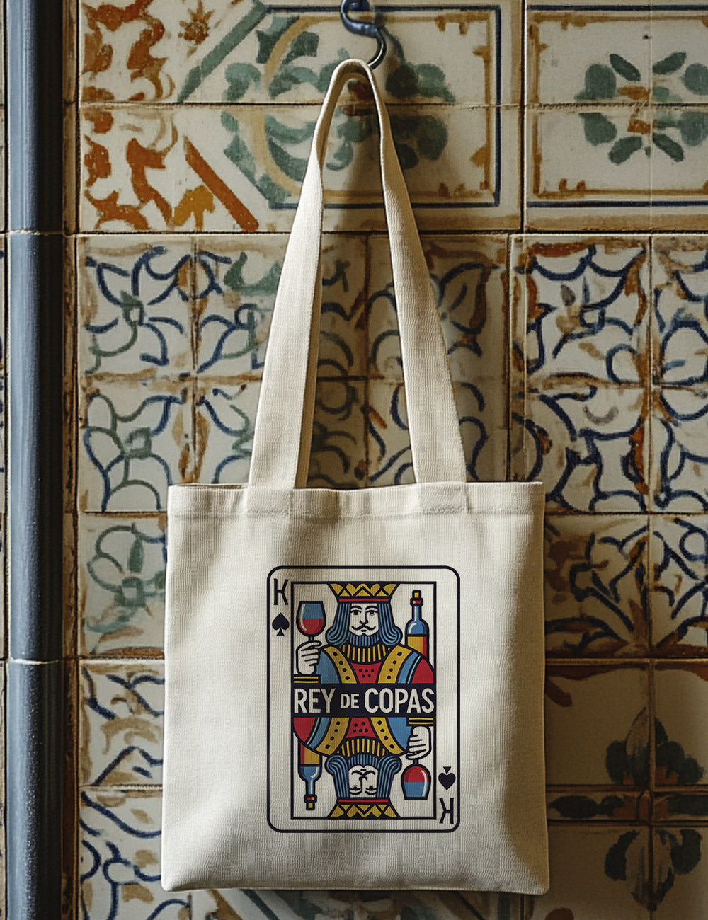 Bolsa de asas largas. Rey de Copas. L 266