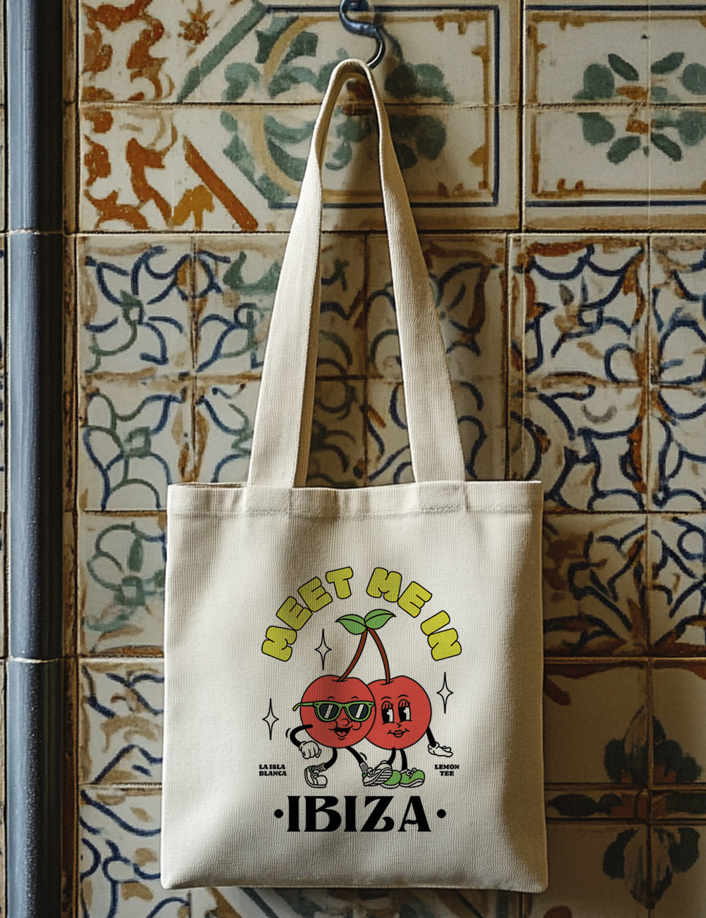 Bolsa de asas largas. MEET ME IN IBIZA. L 312