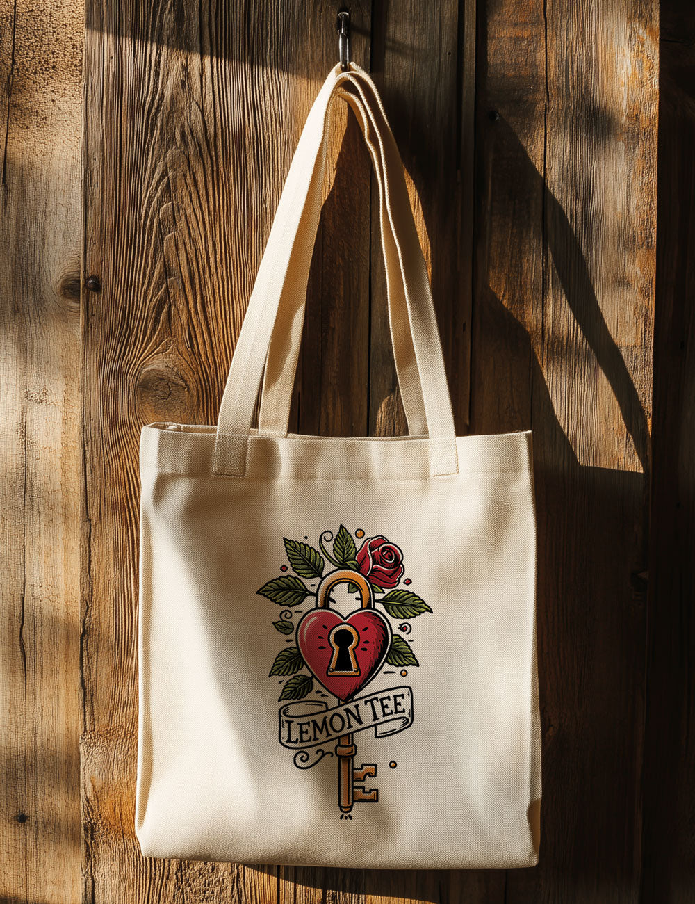 Bolsa de asas largas. Locked in Love. L 35