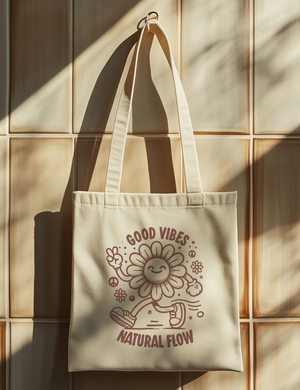 Bolsa de asas largas. Natural Flow. L 37