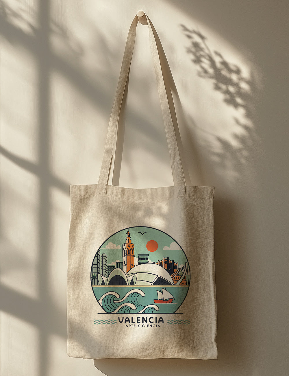 Bolsa de asas largas. Valencia arte y ciencia. L 74