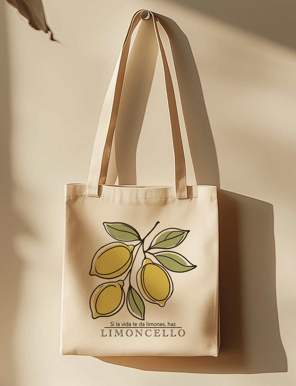 Bolsa de asas largas. Limoncello. L 76