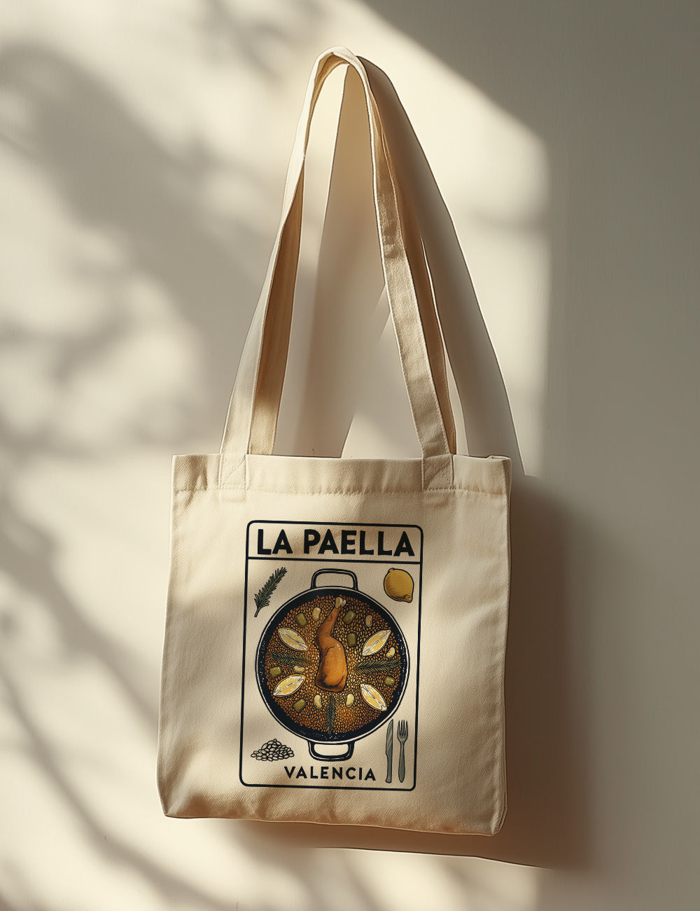 Bolsa de asas largas. Paella Valenciana. L 80