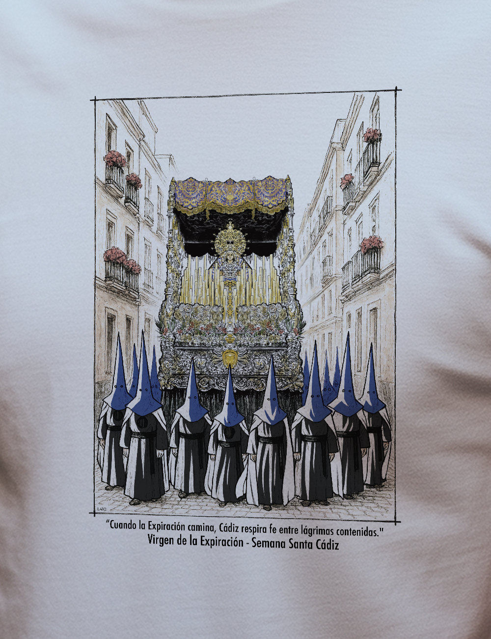 Camiseta Virgen de la Expiración de Cádiz. L 410