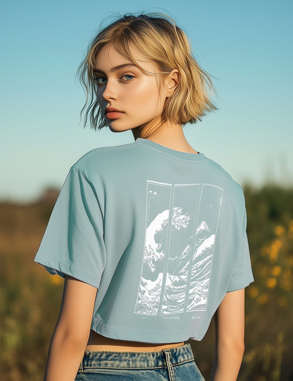 Camiseta Crop Top. L 113