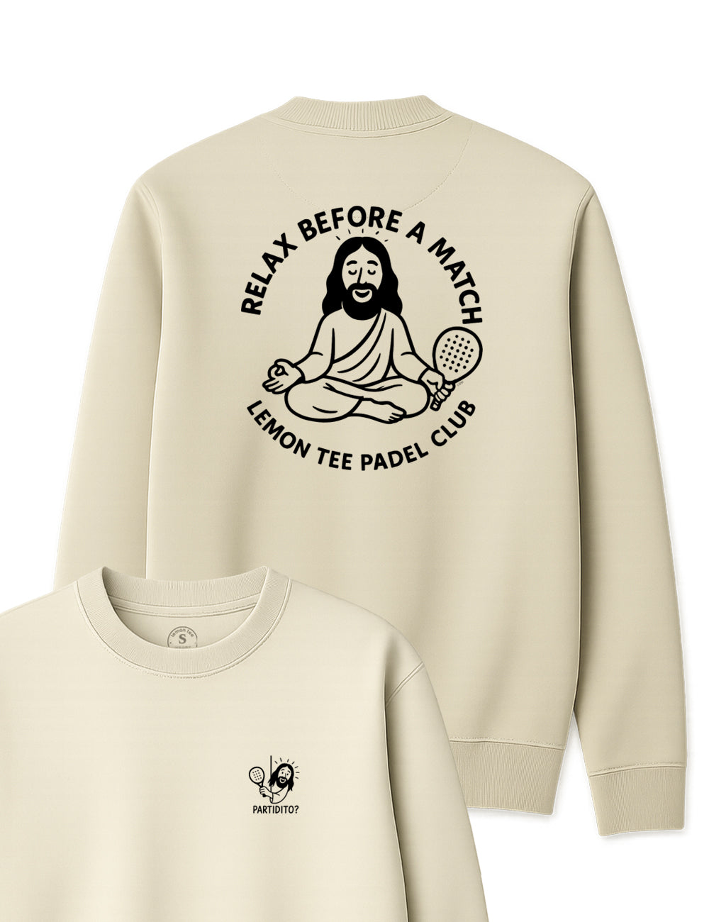 Sudadera Relax before match. Partidito? L 1291s