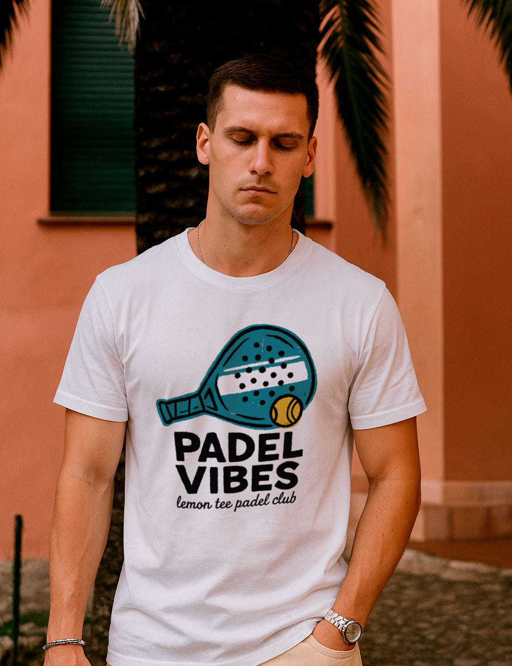 Camiseta Padel lemon club. L 1304