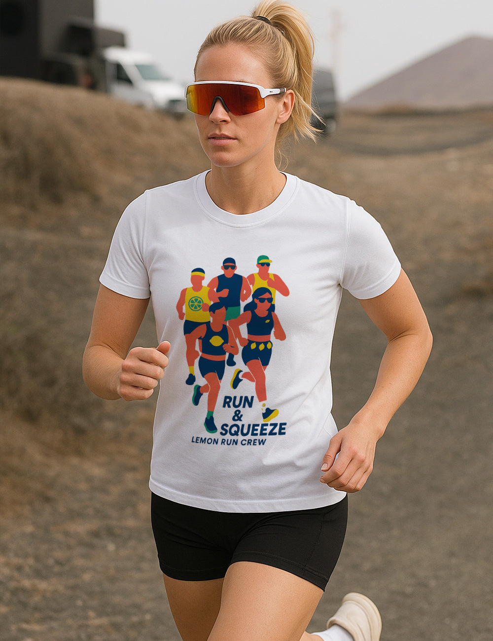 Camiseta Run Lemon crew. L 1312