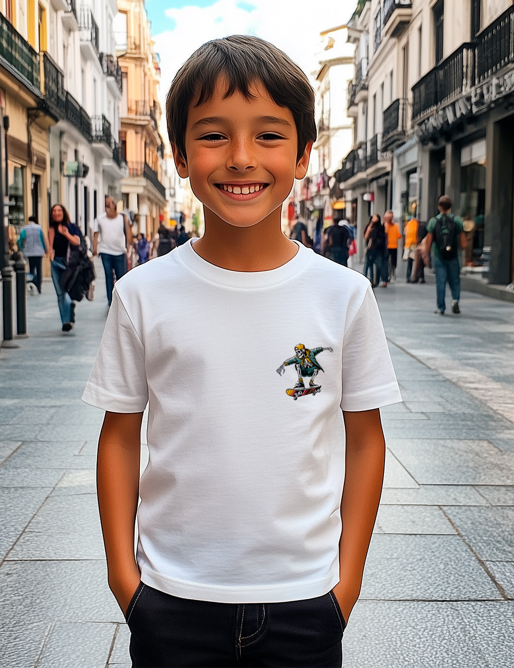 Camiseta Skeleton Skate. L 135