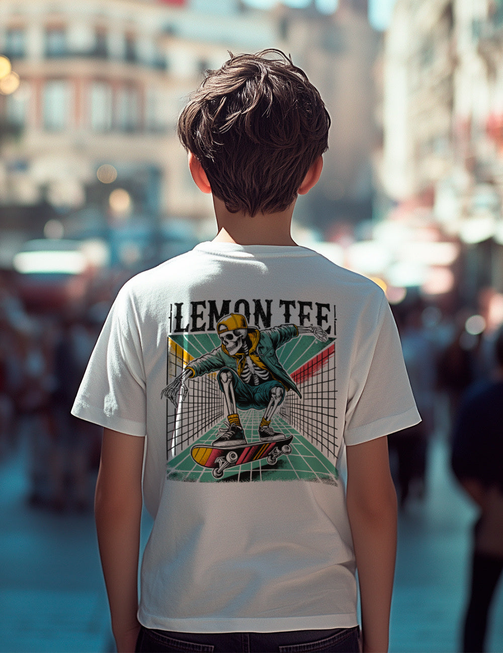 Camiseta Skeleton Skate. L 135