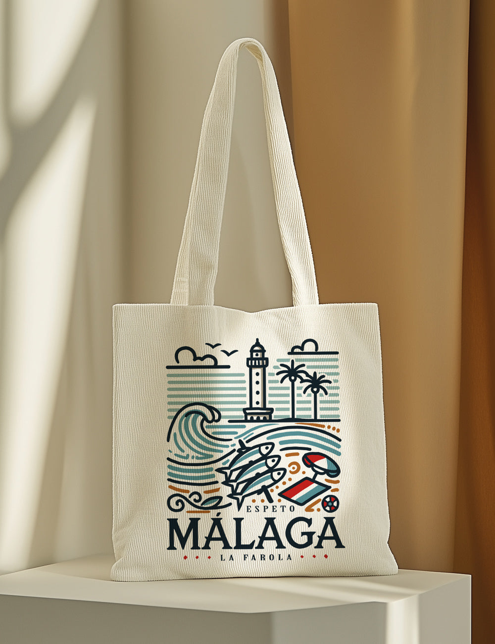 Bolsa de Pana fina Málaga La Farola - L40