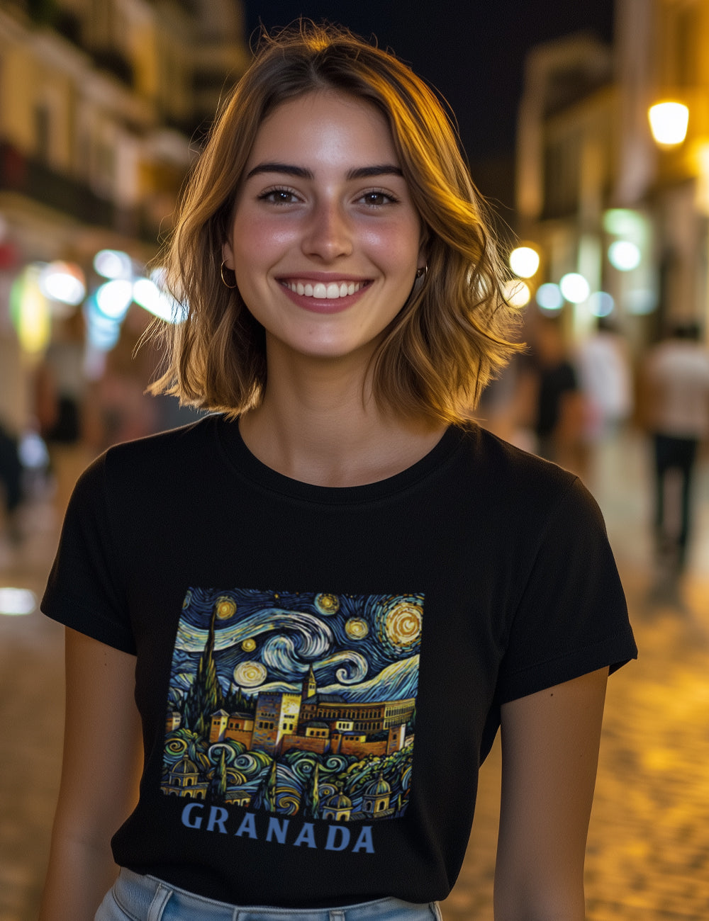 Camiseta Granada Estrellada. L 217