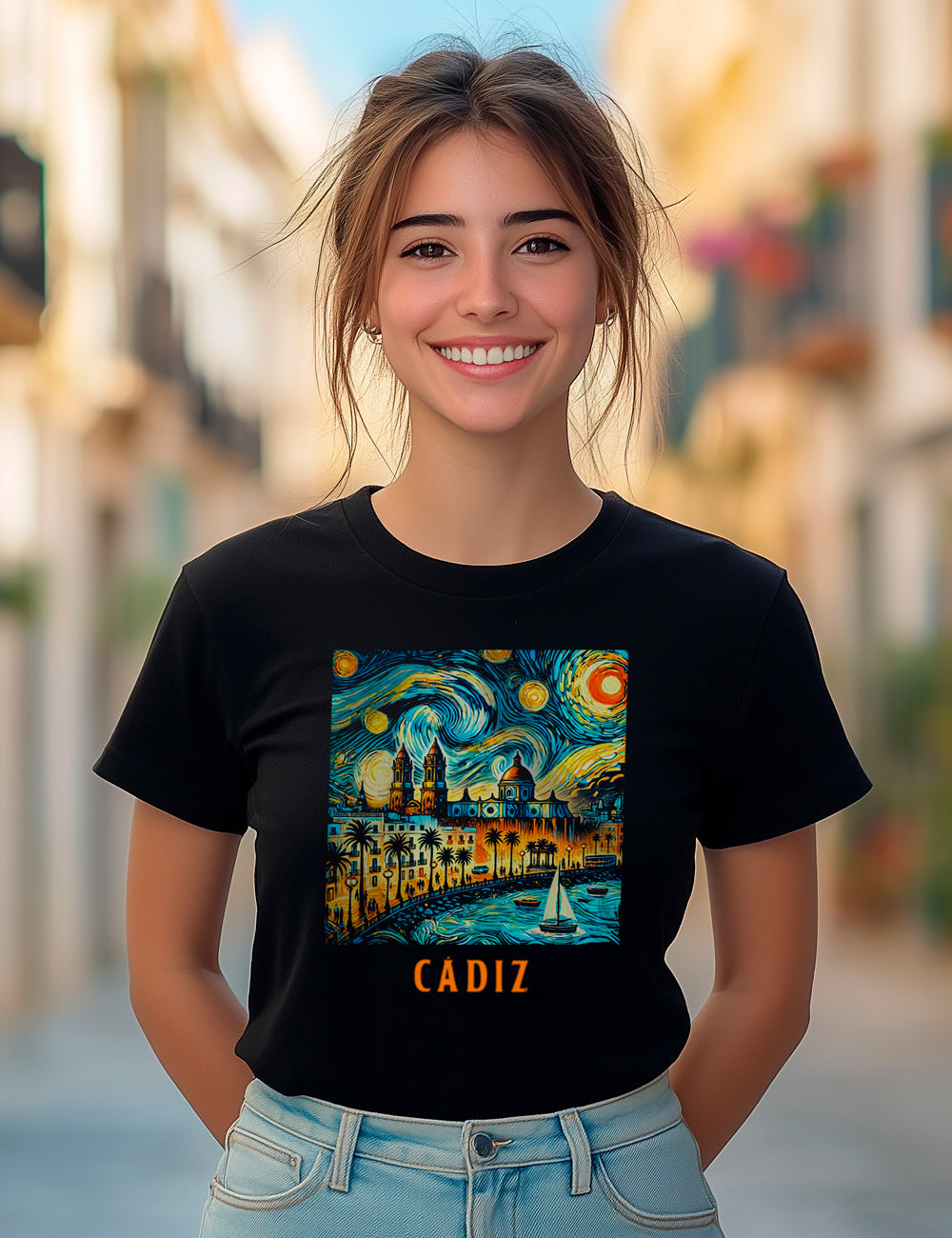 Camiseta Cádiz Van Gogh. L 256
