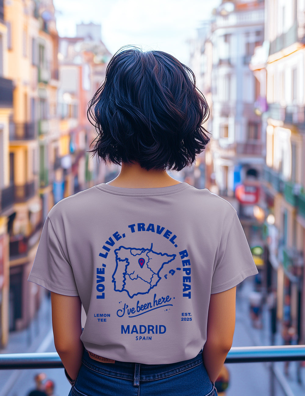 Camiseta Love live travel. L 287
