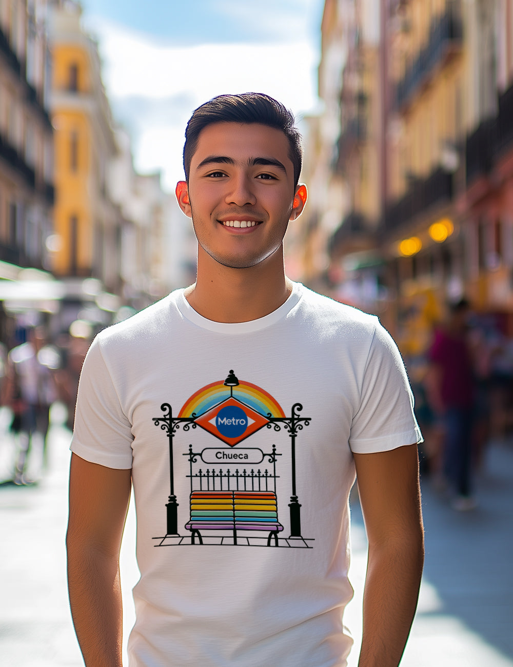 Camiseta Barrio Chueca. Metro. L 289