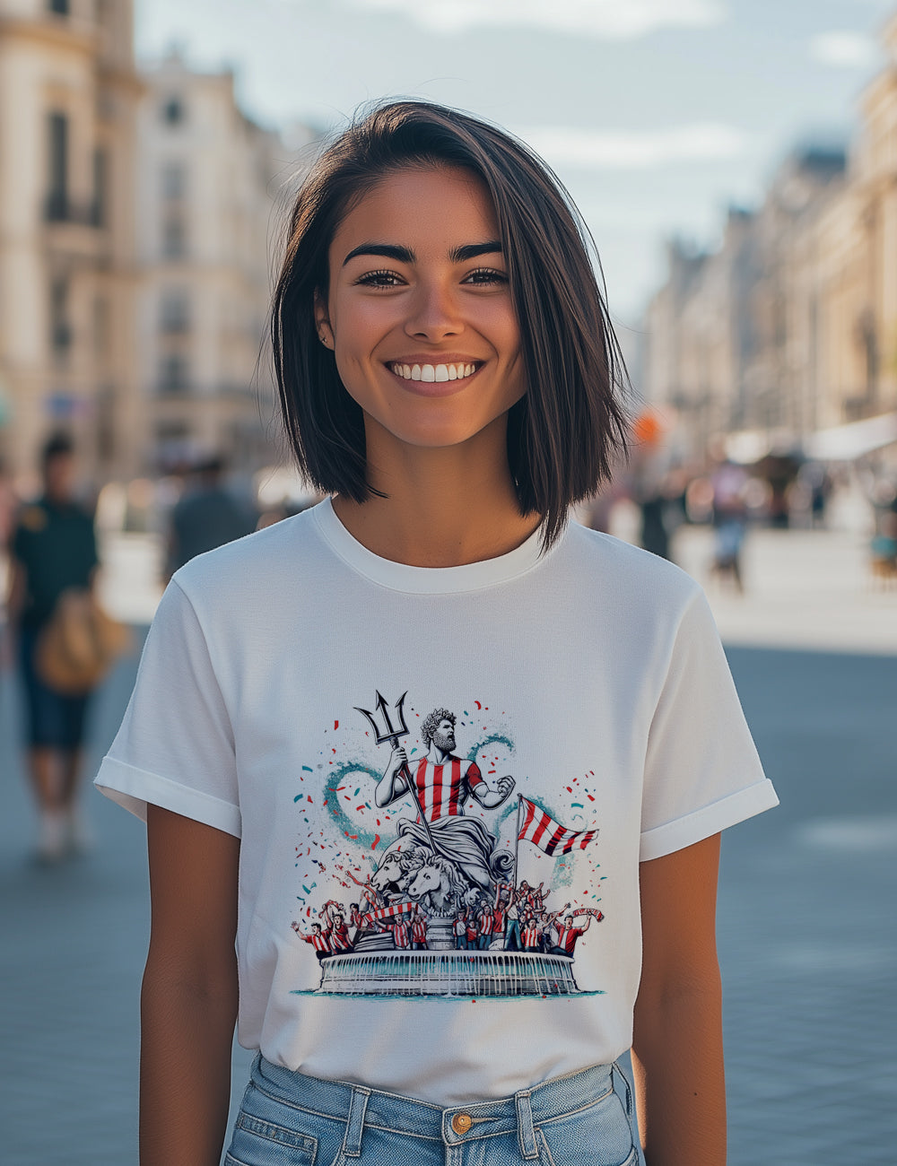 Camiseta Neptuno Rojiblanco. L 290