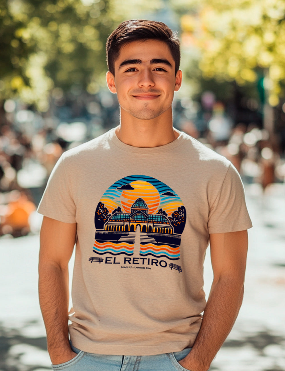 Camiseta El Retiro. Madrid. L 291