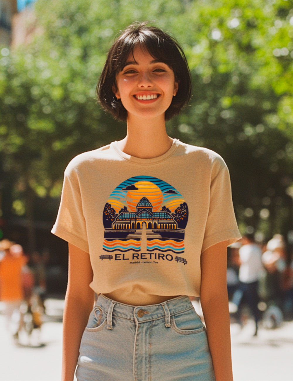 Camiseta El Retiro. Madrid. L 291