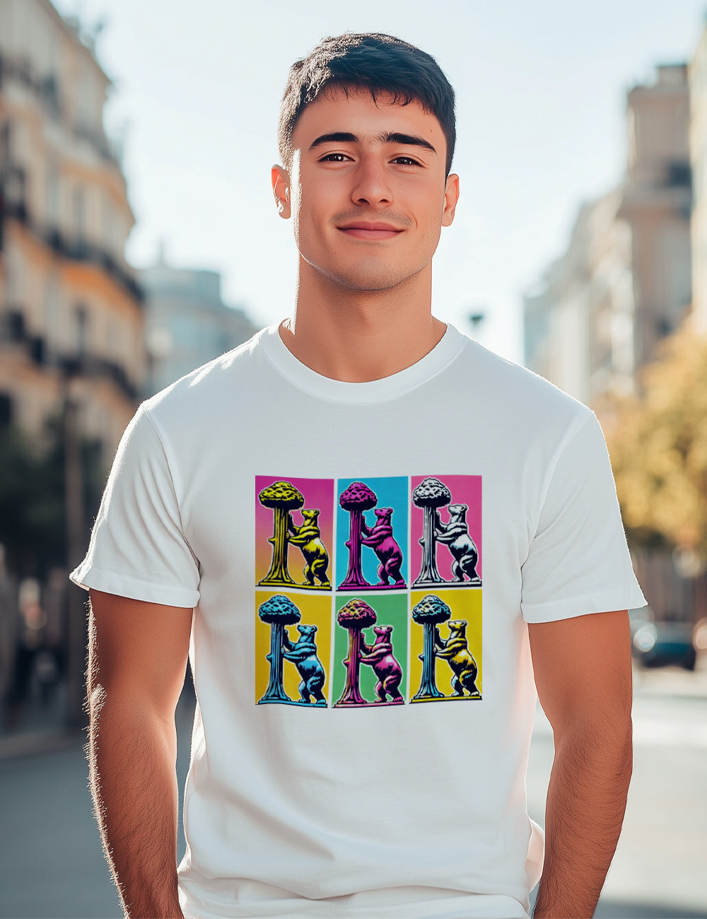 Camiseta Pop art Bear. L 295