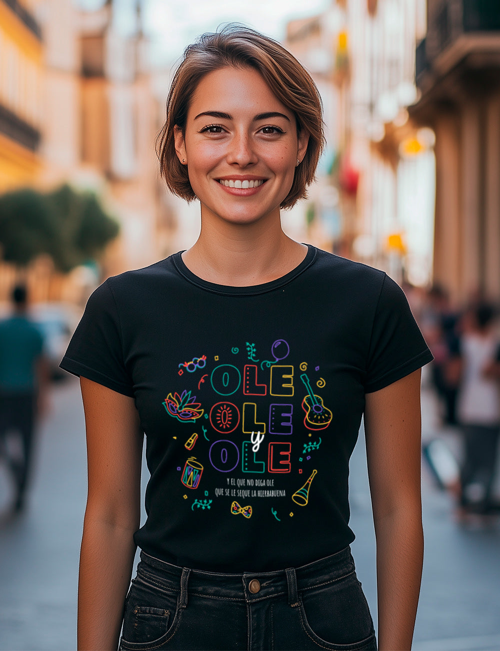 Camiseta Ole ole y ole. L 320