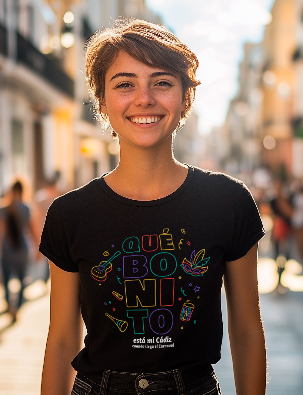 Camiseta Qué bonito esta mi Cádiz. L 321