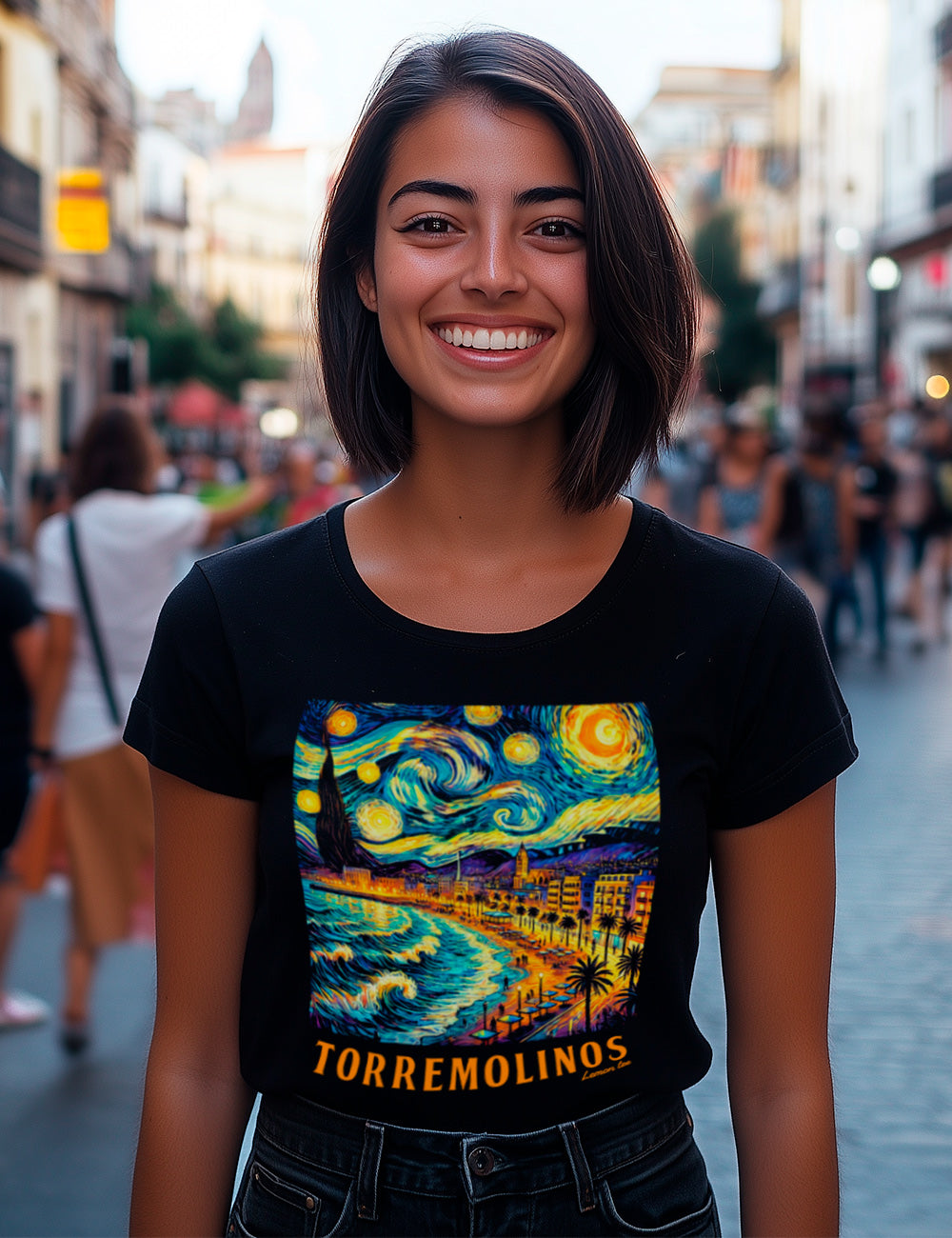 Camiseta Torremolinos estrellada. L 330