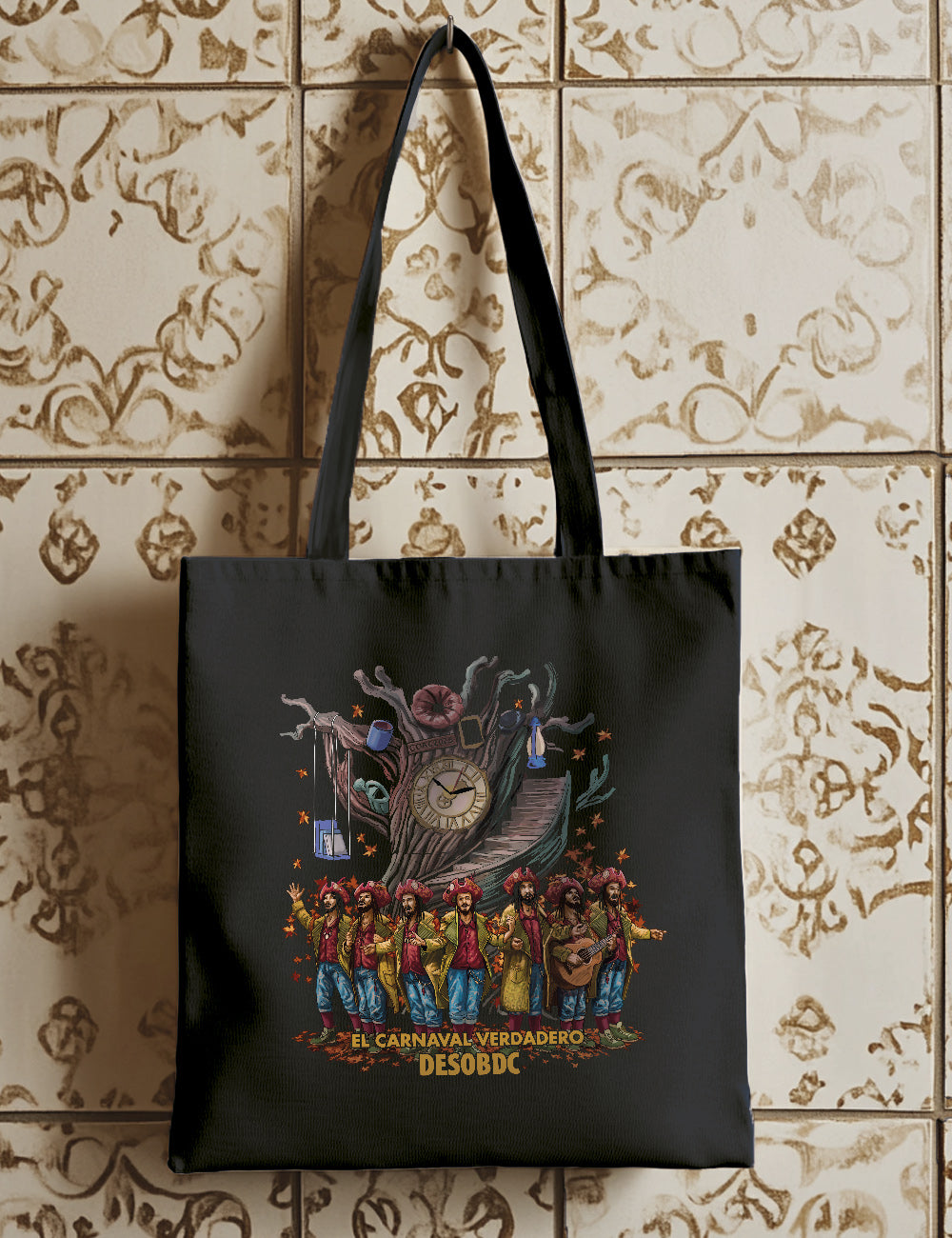 Bolsa de asas largas. El Carnaval verdadero DESOBDC. Comparsa COAC 2025