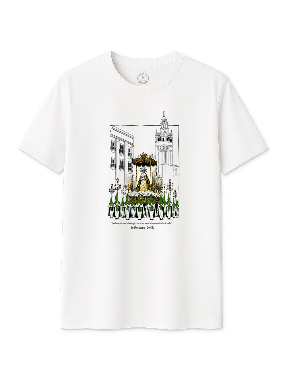 Camiseta La Macarena. Semana Santa de Sevilla. L 352