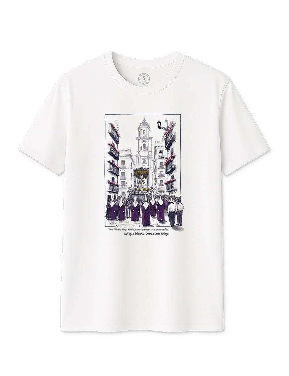 Camiseta Virgen del Rocío. Málaga. L 371