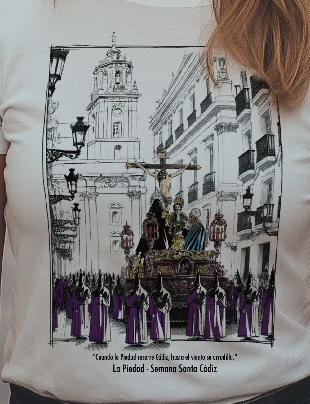 Camiseta La Piedad. Cádiz. L 384