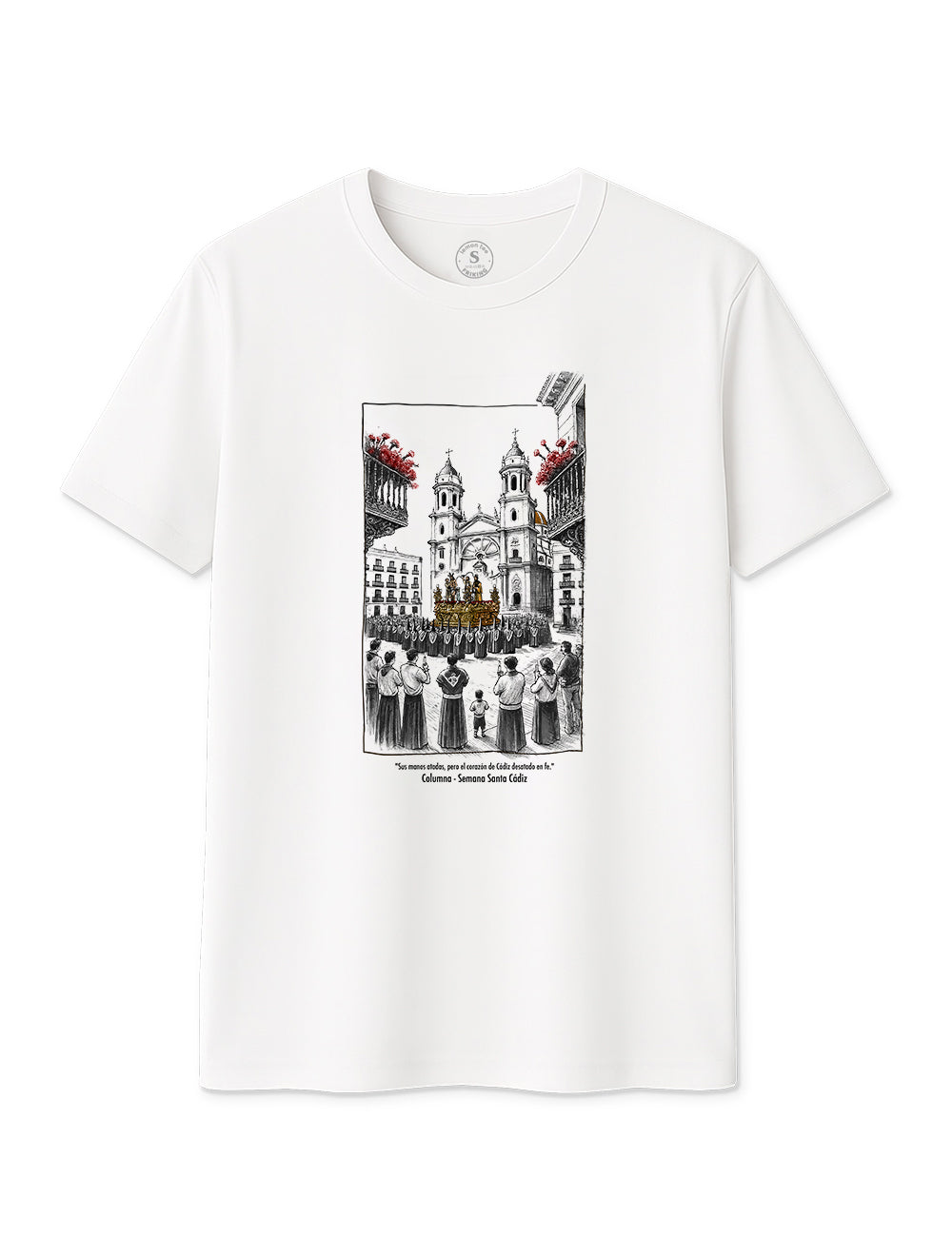 Camiseta Columna. Cádiz. L 385