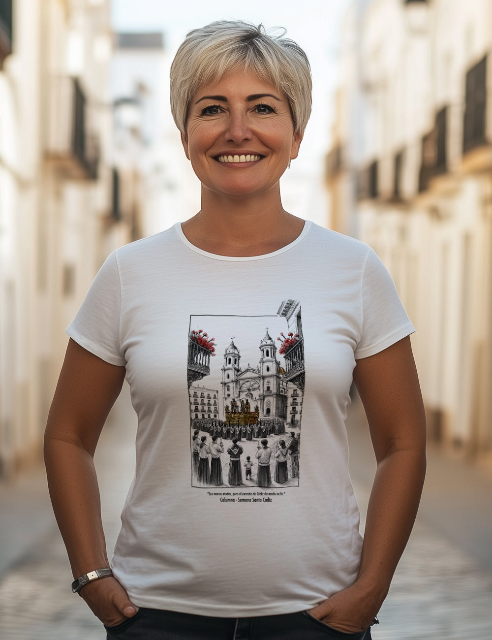 Camiseta Columna. Cádiz. L 385