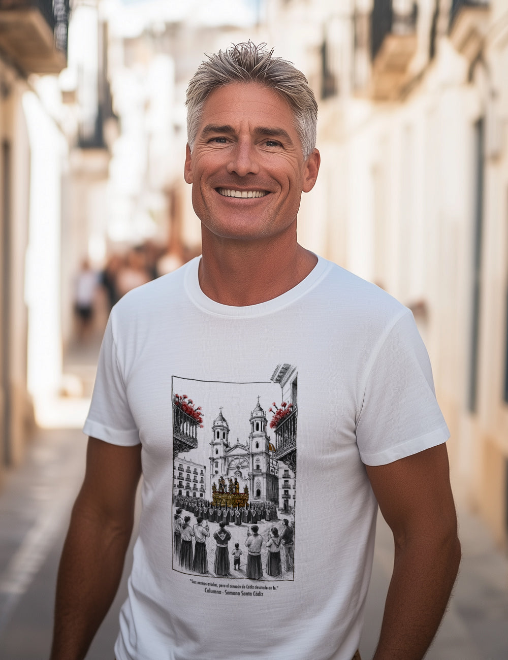 Camiseta Columna. Cádiz. L 385